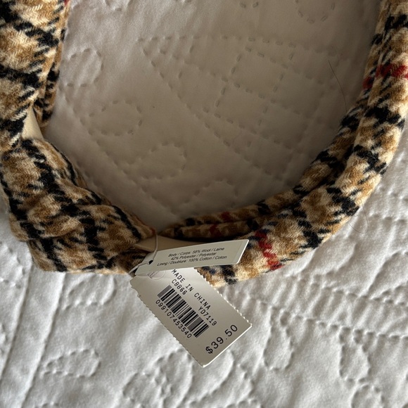 J. Crew Camel and Black Plaid Headband - Picture 4 of 4